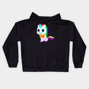 Baby Unicorn Hand Drawn Kids Hoodie